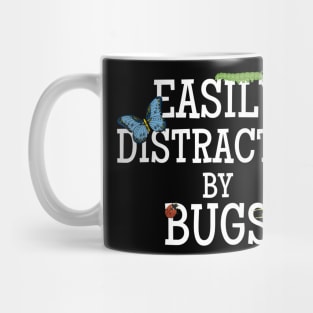 Easily Distracted By Bugs Colector Insects Entomology Mug